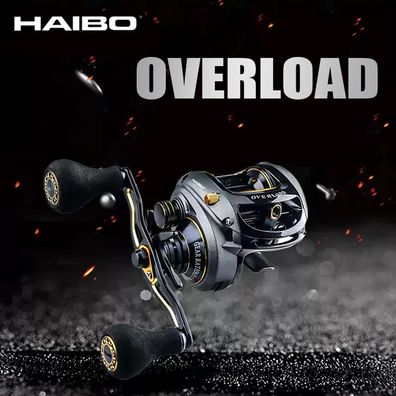 Abu Garcia Reel Max - Carrete de pesca Haibo OVERLOAD Baitcasting