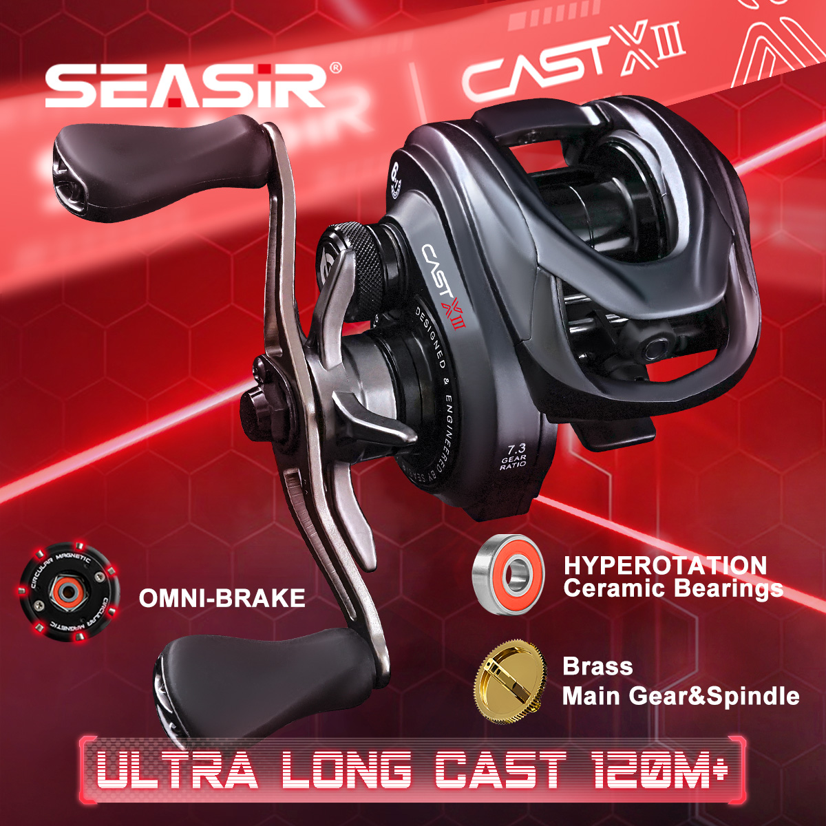 Carrete de Pesca SEASIR CAST-X - Abu Garcia Reel Max reseña y precio