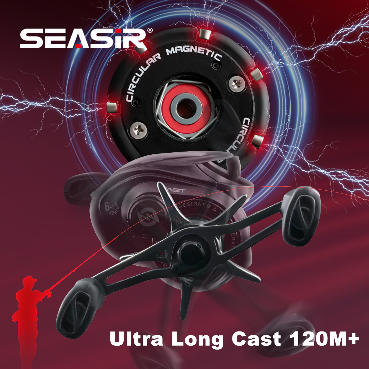Carrete de Pesca SEASIR CAST-X - Abu Garcia Reel Max reseña y precio