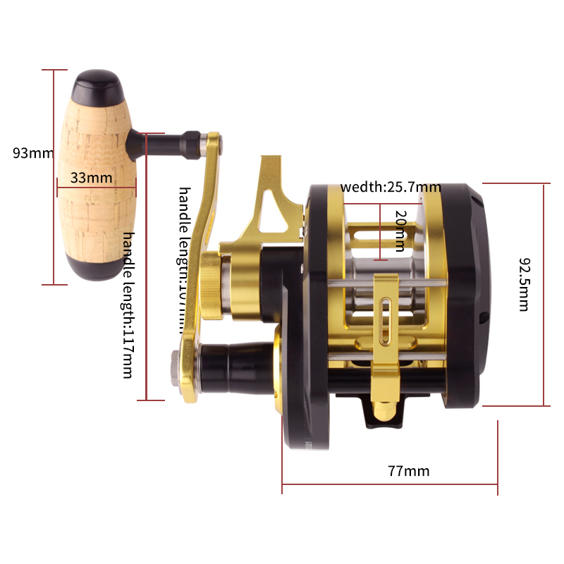 Carrete de Pesca Umi Nuevo par - Trolling Reel reseña y precio