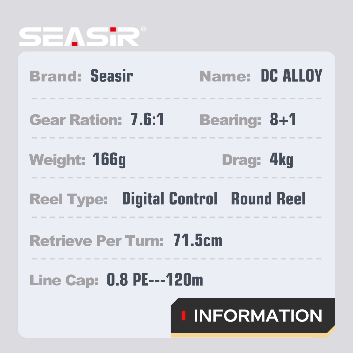 Carrete de pesca SEASIR DC de  - Surf Reel reseña y precio